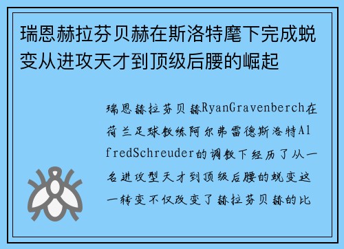 瑞恩赫拉芬贝赫在斯洛特麾下完成蜕变从进攻天才到顶级后腰的崛起